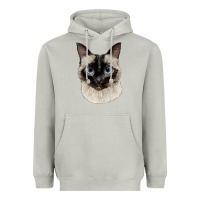 Siamese Face Heavyweight Hoodie | Teevron