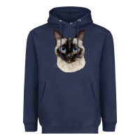 Navy siamese face Heavyweight Hoodie - LillyAllenDesigns