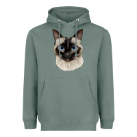 Sage siamese face Heavyweight Hoodie - LillyAllenDesigns