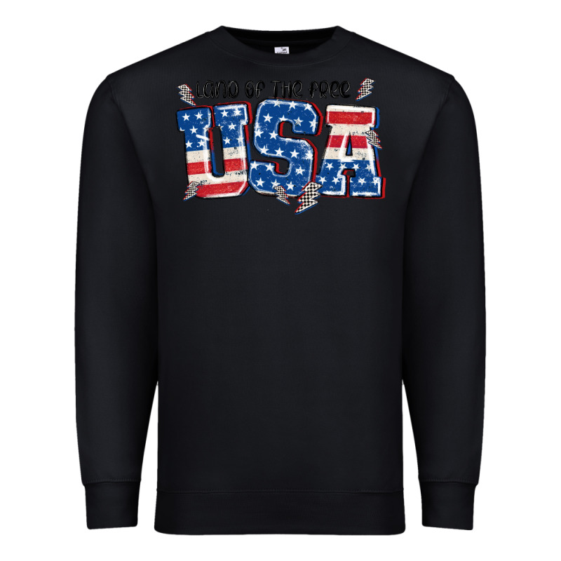 Land Of The Free Usa Premium Sweatshirt by MaliasSmallBusiness | Teevron