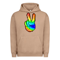 Pigment Burro rainbow peace sign Urban Hoodie - Jasminsmagicworld