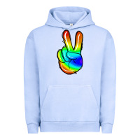 Pigment Grape Ice rainbow peace sign Urban Hoodie - Jasminsmagicworld