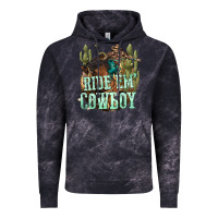 Cloud Black ride em cowboy Vintage Hoodie - texasbilliewilder