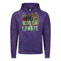Cloud Purple ride em cowboy Vintage Hoodie - texasbilliewilder