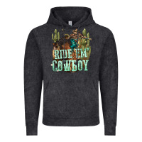 Vintage Black ride em cowboy Vintage Hoodie - texasbilliewilder