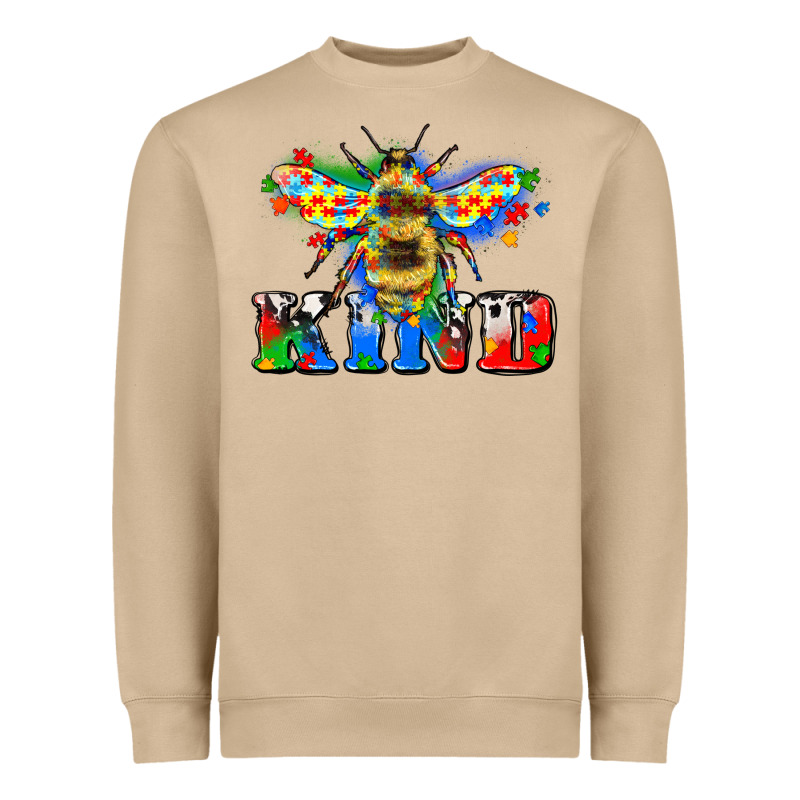 Bee Kind Autism Heavyweight Sweatshirt by Zillion Design Studio | Teevron