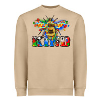 Mushroom bee kind autism Heavyweight Sweatshirt - Zillion Design Studio