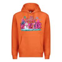 Carrot hello winter pink snowman Premium Hoodie - MaliasSmallBusiness