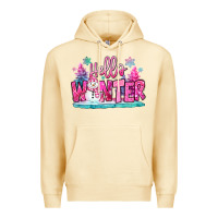Pina Colada hello winter pink snowman Premium Hoodie - MaliasSmallBusiness