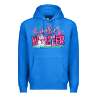 True Royal hello winter pink snowman Premium Hoodie - MaliasSmallBusiness