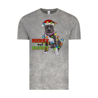 Cloud Rock merry and bright pitbull Vintage Tee - RanaPortraitStore