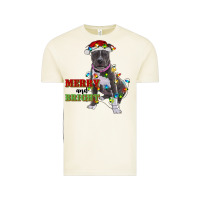 Vintage Arctic merry and bright pitbull Vintage Tee - RanaPortraitStore