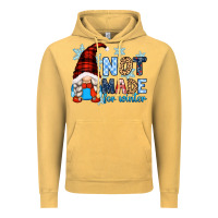 Vintage Mustard not made for winter with gnome Vintage Hoodie - Zillion Design Studio
