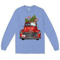 Colony Blue christmas trees truck Long Sleeve Tee - FaDigitalArtStudio