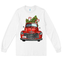 White christmas trees truck Long Sleeve Tee - FaDigitalArtStudio
