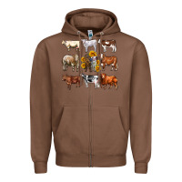 Chestnut western cowsand sunflowers Zipper Hoodie - AdoDesignShop