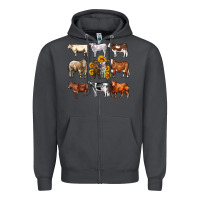 Smoke western cowsand sunflowers Zipper Hoodie - AdoDesignShop