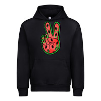 Black watermelon peace sign Urban Hoodie - Jasminsmagicworld