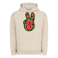 Pigment French Oak watermelon peace sign Urban Hoodie - Jasminsmagicworld