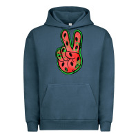 Pigment Midnight Navy watermelon peace sign Urban Hoodie - Jasminsmagicworld