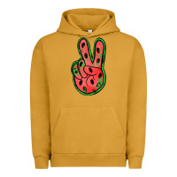 Pigment Peanut Butter watermelon peace sign Urban Hoodie - Jasminsmagicworld
