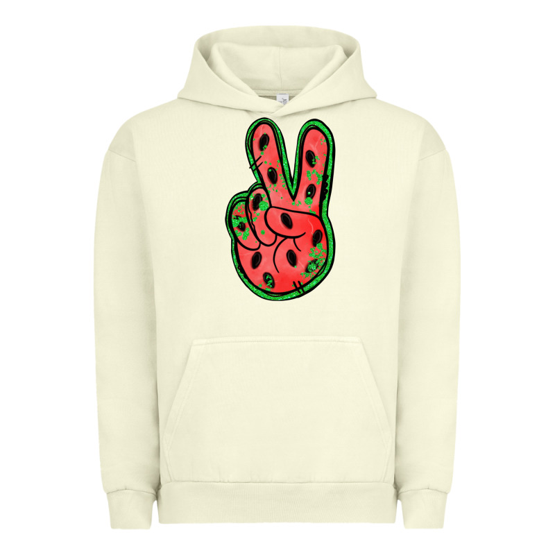 Watermelon Peace Sign Urban Hoodie by Jasminsmagicworld | Teevron