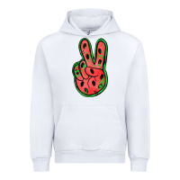White watermelon peace sign Urban Hoodie - Jasminsmagicworld