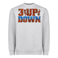 Heather Grey 3 up 3 down basketball Heavyweight Sweatshirt - texasbilliewilder