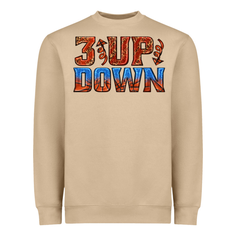 3 Up 3 Down Basketball Heavyweight Sweatshirt by texasbilliewilder | Teevron