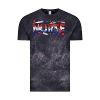 Cloud Black american nurse Vintage Tee - texasbilliewilder