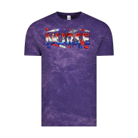 Cloud Purple american nurse Vintage Tee - texasbilliewilder