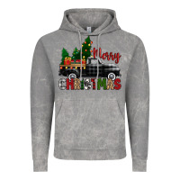 Cloud Rock merry christmas with black truck Vintage Hoodie - Zillion Design Studio