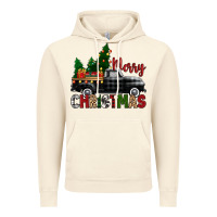 Vintage Artic merry christmas with black truck Vintage Hoodie - Zillion Design Studio