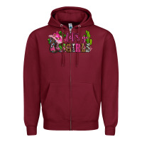 Burgundy lets go girls with boots and hats Zipper Hoodie - AdoDesignShop