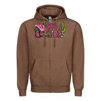 Chestnut lets go girls with boots and hats Zipper Hoodie - AdoDesignShop