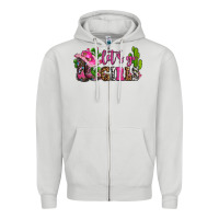 Dove Grey lets go girls with boots and hats Zipper Hoodie - AdoDesignShop