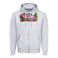 Heather Grey lets go girls with boots and hats Zipper Hoodie - AdoDesignShop