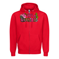 Red lets go girls with boots and hats Zipper Hoodie - AdoDesignShop