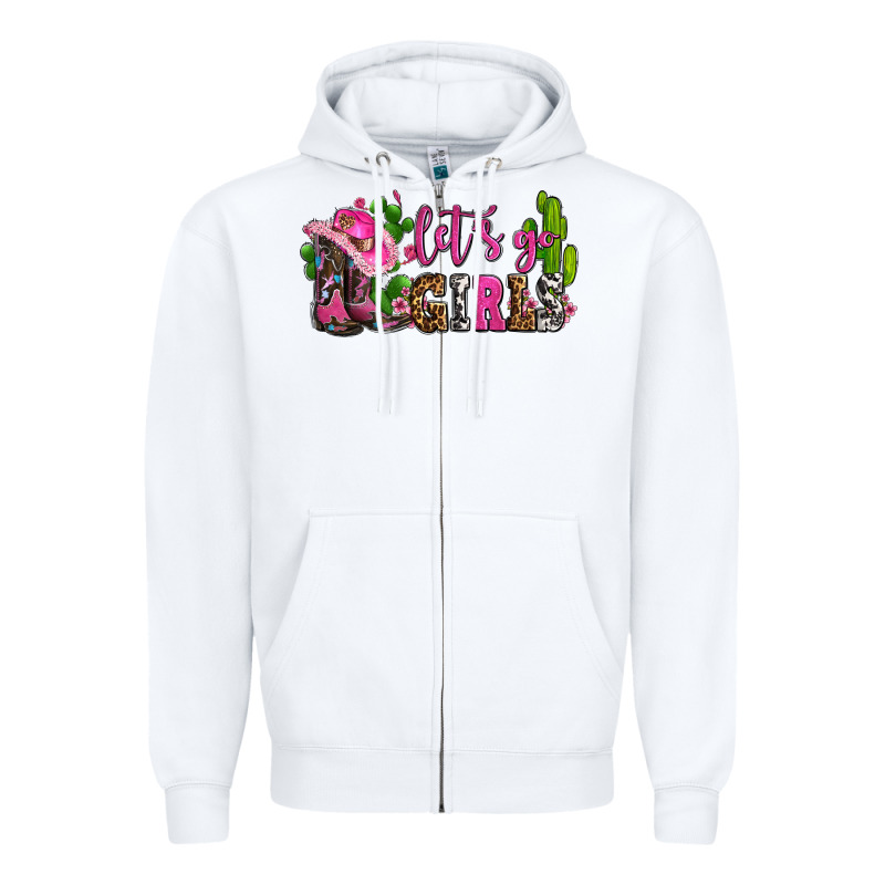Lets Go Girls With Boots And Hats Zipper Hoodie by AdoDesignShop | Teevron