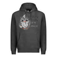 Charcoal Heather im shorty mouthy deal with it gnome Premium Hoodie - MaliasSmallBusiness