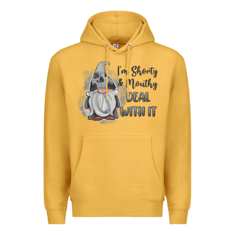 Im Shorty Mouthy Deal With It Gnome Premium Hoodie by MaliasSmallBusiness | Teevron