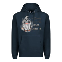 Navy im shorty mouthy deal with it gnome Premium Hoodie - MaliasSmallBusiness