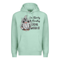 Seafoam im shorty mouthy deal with it gnome Premium Hoodie - MaliasSmallBusiness