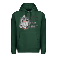 Sports Green im shorty mouthy deal with it gnome Premium Hoodie - MaliasSmallBusiness