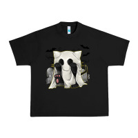 Black Ghost Cat Urban Heavy Tee - texasbilliewilder
