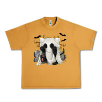 Peanut Butter Ghost Cat Urban Heavy Tee - texasbilliewilder
