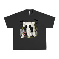 Pigment Black Ghost Cat Urban Heavy Tee - texasbilliewilder