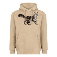 Mushroom Maine Coon Cat Heavyweight Hoodie - LillyAllenDesigns