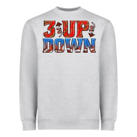 Heather Grey 3 up 3 down football Heavyweight Sweatshirt - texasbilliewilder