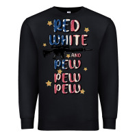 Black red white and pew pew pew Premium Sweatshirt - MaliasSmallBusiness
